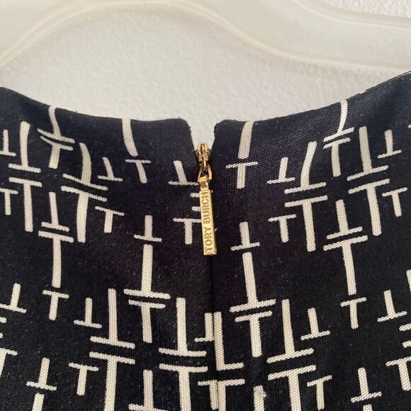 Tory Burch logo print 100% silk pleated dress size XS - Picture 6 of 11